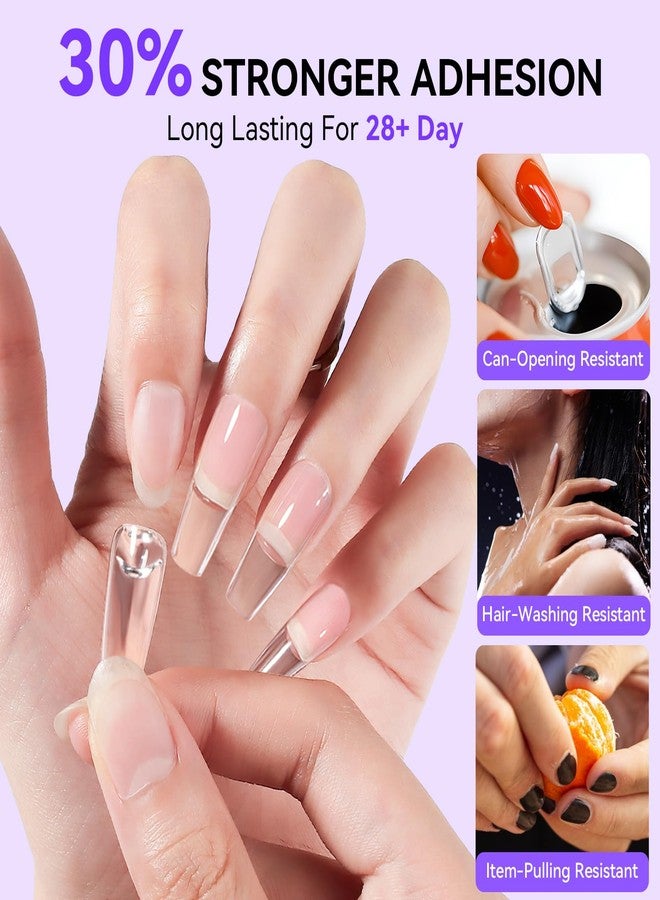 Makartt Nail Glue and Remover Kit: Super Strong Solid Gel for Press on Tips, 30ml Glues Remover for Easy Polish Removal, Nails Art Supplies for Salon and Home Use - Image 3